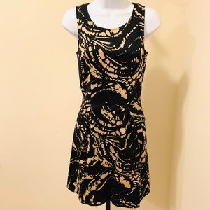 DKNY Black and Tan Marble Dress 👗